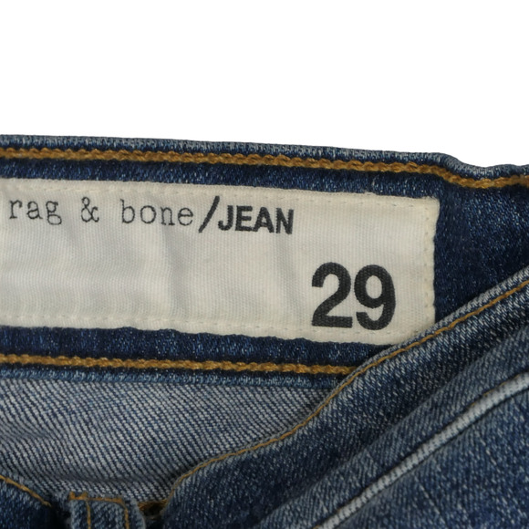 Rag & Bone Jeans Women 29 High Rise Skinny Bonnie Blue Denim 29x29.5 Classic - Picture 5 of 7